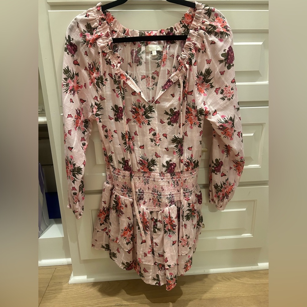 LoveShackFancy Netra floral cotton minidress!!